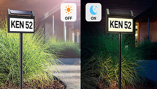 Solar LED Outdoor House Number Sign