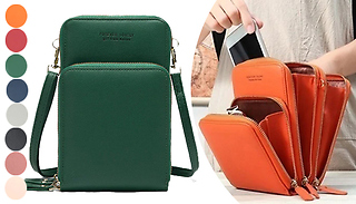 Faux Leather Crossbody Bag - 8 Colours