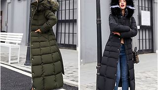 Padded Maxi Puffer Parka Jacket - 6 Colours & 5 Sizes