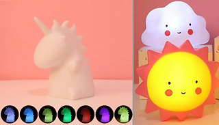 Kids Colour-Changing LED Night Light - 5 Designs