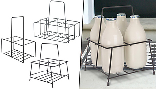 Milk Bottle Holder & Carrier - 2, 4 or 6 Bottles