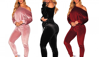 Velvet-Soft Loungewear Jumper & Leggings Set - 3 Colours & 3 Sizes