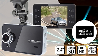 2.4in Full HD Car Dash Cam + Optional 32G SD Card