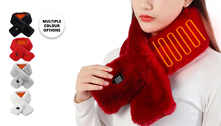 USB Heated Fleece Scarf - 5 Colours