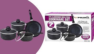 7-Piece Stainless Steel Saucepan Set