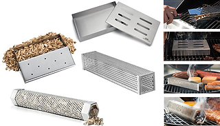 BBQ Wood Chip Smoker Box - 4 Options