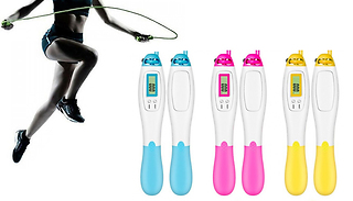 2-in-1 Digital Skipping Rope - 3 Colours