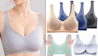 Seamless Breathable Stretch Push-Up Bra - 5 Colours & 6 Sizes