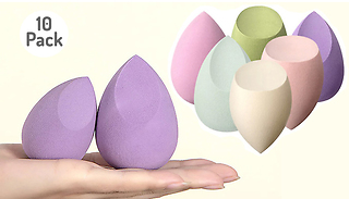 10-Pack Wet And Dry Makeup Sponges