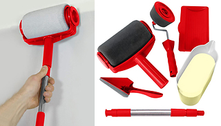 6 Piece Foam Paint Roller Decoration Kit