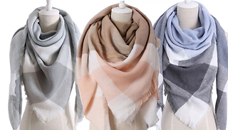 CheckNeck Scarf Shawl - 7 Styles