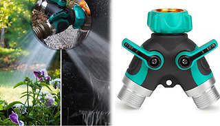 Two-Way Garden Hose Faucet splitter