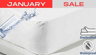 Waterproof Fitted Mattress Protector - 3 Sizes