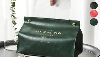 Nordic Style PU Leather Tissue Box - 3 Colours