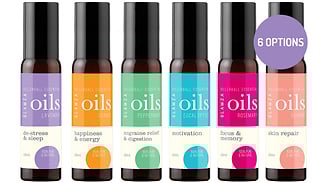 1, 2 or 3 Glamza Rollerball Essential Oils 10ml - 6 Scents