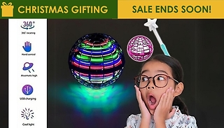 Kids 360° Flying Ball Toy with Magic Wand Option - 3 Colours!