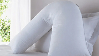 Giant V-Shaped Support Pillow With Optional Case - 6 Colours!
