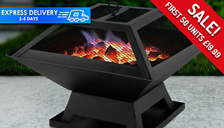 Hortus 2-in-1 Fire Pit BBQ