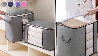 Foldable Non-Woven Fabric Bedding Storage Bag - 4 Colours & 2 Sizes