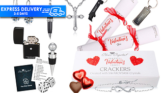 Valentines Day Crackers Created With Swarovski Crystals - 3 Options