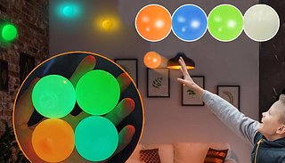 4-Pack Glowing Fidget Stress Balls