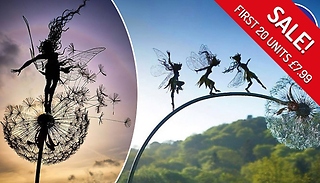 Garden Fairy Dancing On A Dandelion Sculpture - 4 Designs