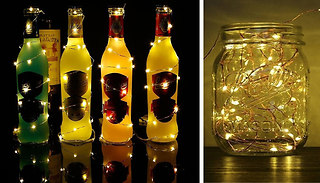 LED Battery String Lights with Remote - 50 or 100 LEDs