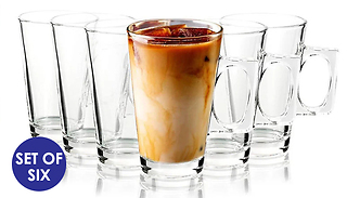 Set of 6 Latte Glasses