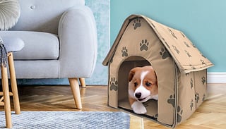 Small Foldable Doghouse Bed