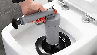 Plug Unblocking Compressed Air Gun with 4 Attachments