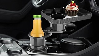 2-in-1 Detachable Car Table Tray & Cup Holder 