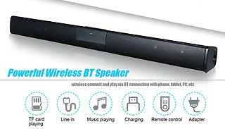 Bluetooth Surround Sound Soundbar + Remote