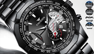 Stainless Steel Quartz Watch - 4 Colours
