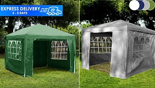 3m Waterproof Gazebo with Detachable Sides! - 4 Colours