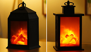 Flameless Home Fireplace Lantern - 3 Sizes