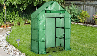 Walk-In Plastic Garden Greenhouse - 2 Sizes