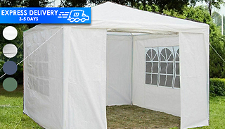 3m Waterproof Garden Gazebo with Removable Sides - 4 Colours