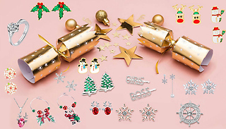 6 or 12-Pack Ella 8-Inch Luxury Christmas Crackers