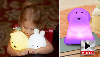 LED Colour-Changing Animal Night Light - 3 Designs