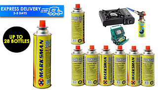 Marksman Butane Gas Stoves Canisters - 1-28 Canisters