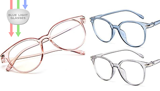 1, 2 or 3 Pairs of Blue Light Filter Glasses - 3 Colours