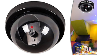 Dummy CCTV Security Camera with Flashing LED Light - 1, 2, 4, 6 or 8-Pack