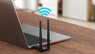 Portable USB Wi-Fi Extender Signal Booster - 300Mbps, 2.4G!