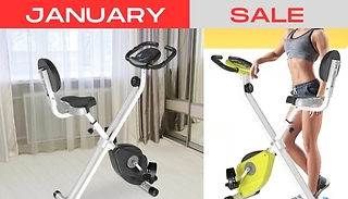 HOMCOM Exercise Bike Indoor Trainer with LCD Monitor