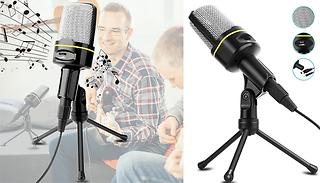 Condenser Microphone With PC 3.5mm Wire & Tripod