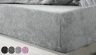 Teddy Fleece Deep Fitted Bed Sheet - 4 Colours & 2 Sizes