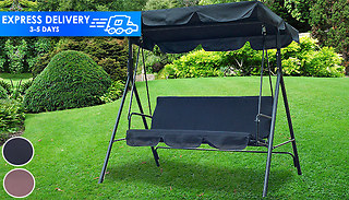3-Seater Garden Swing Chair - 2 Colours