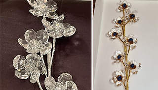 Handcrafted Crystal Flower - 2 Colours