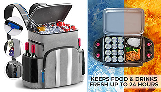 Insulated Leak-Proof Cooler Beach Backpack