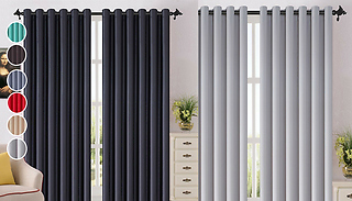 Thermal Blackout Curtains - 7 Sizes & 6 Colours